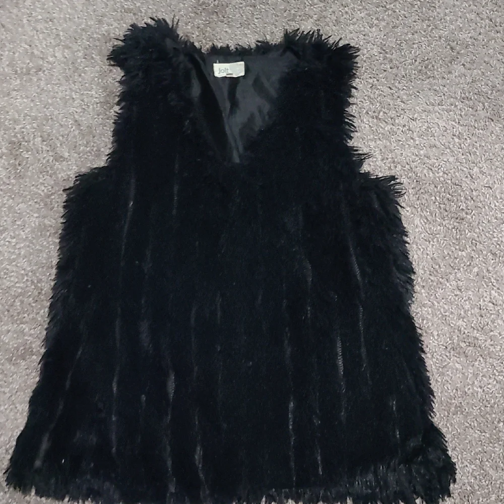 JOLT Black Faux Fur Vest Size M - Picture 5 of 5